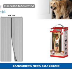 ZANZARIERA NERA CM.120X230