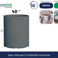 VASO VENUSIO CM.40X50h ANTRACITE