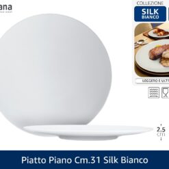 PIATTO PIANO CM.31 SILK BIANCO