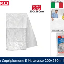 SACCO COPRIPIUMONE E MATERASSO 200X260 IN BUSTA