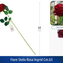 FIORE STELO ROSA INGRID CM.63