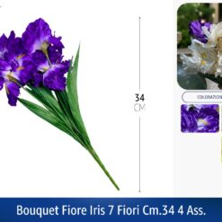 BOUQUET FIORE IRIS 7 FIORI CM.34 4 ASS.