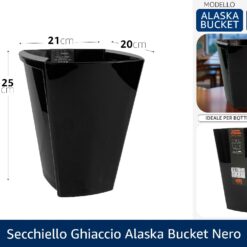 SECCHIELLO GHIACCIO ALASKA BUCKET NERO