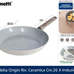 PADELLA ORIGIN RIV. CERAMICA CM.26 X INDUZIONE