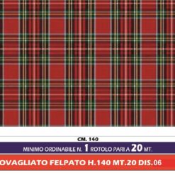 TOVAGLIATO FELPATO H.140 MT.20 DIS. FLORA NATALE DIS.06