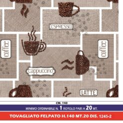TOVAGLIATO FELPATO H.140 MT.20 DIS. 1245-2