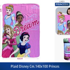 PLAID DISNEY CM.140X100 PRINCES