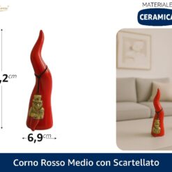 CORNO ROSSO MEDIO CON SCARTELLATO
