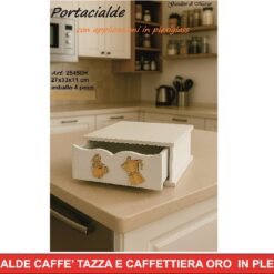 PORTACIALDE MACCHINA TAZZA ORO