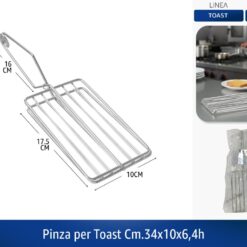 PINZA PER TOAST CM.34X10X6,4h