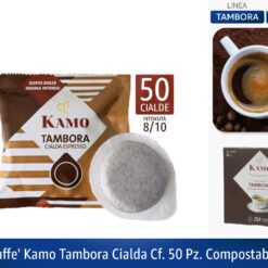 CAFFE' KAMO TAMBORA CIALDA CF. 50 PZ. COMPOSTABILI