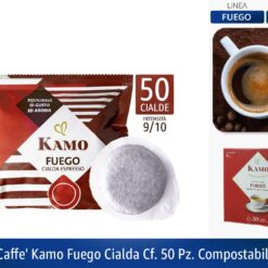 CAFFE' KAMO FUEGO CIALDA CF. 50 PZ. COMPOSTABILI
