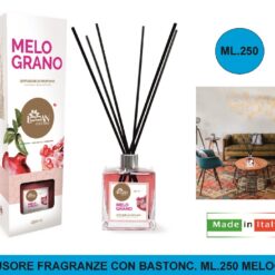 DIFFUSORE FRAGRANZE CON BASTONC. ML.250 MELOGRANO