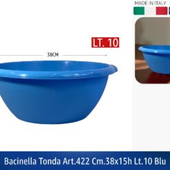 BACINELLA TONDA ART.422 CM.38X15h LT.10 BLU