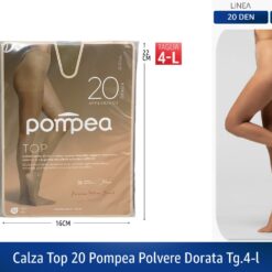 CALZA TOP 20 POMPEA POLVERE DORATA TG.4-L