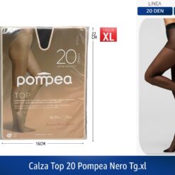 CALZA TOP 20 POMPEA NERO TG.XL
