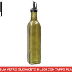 BOTTIGLIA OLIO/ACETO ML.500 CON TAPPO PLASTICA