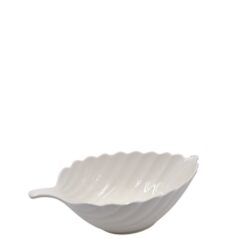 FOGLIA CERAMICA SVUOTATASCHE CM.31X20 BIANCA