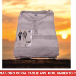 PIGIAMA UOMO CORAL TAGLIE ASS. MOD. UMBERTO COL. ASS.