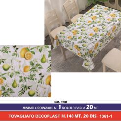 TOVAGLIATO DECOPLAST H.140 MT.20 DIS. 1361/1