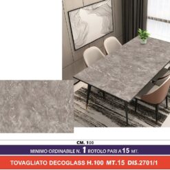 TOVAGLIATO DECOGLASS H.100 MT.15 DIS. 2701/1