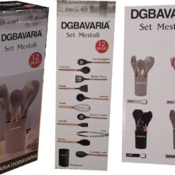 SET MESTOLI 12 PZ. CON PORTAMESTOLI COL. ASS.