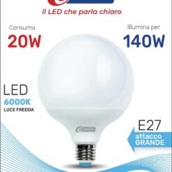 LAMPADA GLOBO LED E27 20W 6000K 2452 LM L.FREDDA