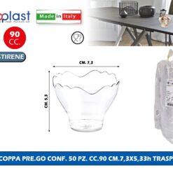 Poloplast Coppa Pre.Go Conf. 50 Pz. Cc.90 Cm.7,3X5,33H Trasp.