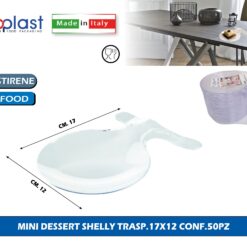 Poloplast Mini Dessert Shelly Trasp.17X12 Conf.50Pz