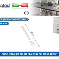 Poloplast Forchetta Bio Magic Pla Cf.50 Pz. Cm.10 Trasp.