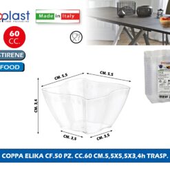 Poloplast Coppa Elika Cf.50 Pz. Cc.60 Cm.5,5X5,5X3,4H T