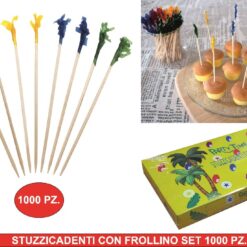 STUZZICADENTI CON FROLLINO SET 1000 PZ.