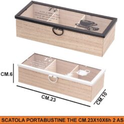 SCATOLA PORTABUSTINE THE CM.23X10X6h 2 ASS.