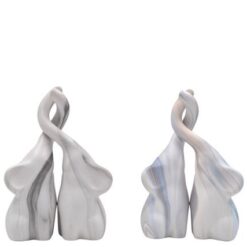 COPPIA ELEFANTI CERAMICA CM.16-32