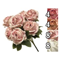 BOUQUET BUSH 7 ROSE GLANCE CM.37 4 ASS.