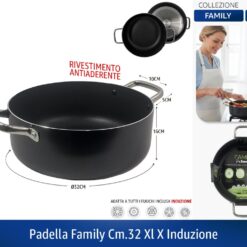CASSERUOLA FAMILY CM.32 XL X INDUZIONE