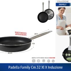 PADELLA FAMILY CM.32 XL X INDUZIONE