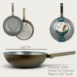 PADELLA WOK SOPHIA CM.32 X INDUZIONE