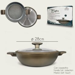 TEGAME SOPHIA CM.28 CON COPERCHIO X INDUZIONE