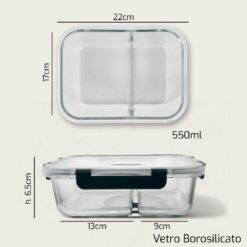 FRIGO BOX VETRO RETT.RE CM.22X16X6h
