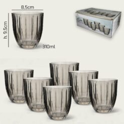 BICCHIERI SILIS CONF. 6 PZ. CL.31 FUMO