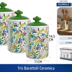 TRIS BARATTOLI CERAMICA