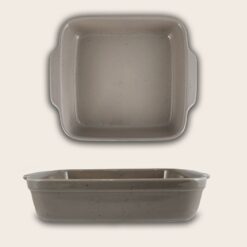 PIROFILA PORCELLANA QUADRATA CM.25X25 CON MANICI