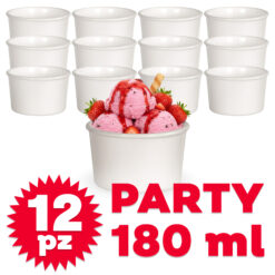 COPPETTA AROMATECA GELATO CM.8,7X5,4h BIANCO (SET 12)