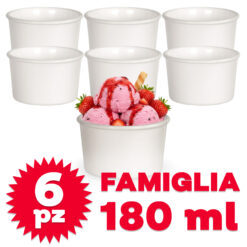 COPPETTA AROMATECA GELATO CM.8,7X5,4h BIANCO (SET 6)