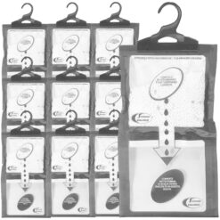 Sicignano | Set 10 Deumidificatori con Appendino 2 in 1, Anti-Umidità e Anti-Odore, Capacità 500 ml, Ideale per Armadi e Ambienti Domestici, Fragranza Inodore