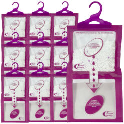 Sicignano | Set 10 Deumidificatori con Appendino 2 in 1, Anti-Umidità e Anti-Odore, Capacità 500 ml, Ideale per Armadi e Ambienti Domestici, Fragranza Lavanda