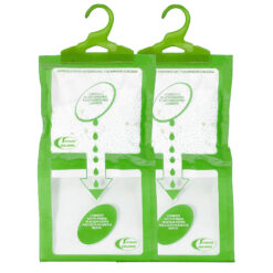 Sicignano | Set 2 Deumidificatori con Appendino 2 in 1, Anti-Umidità e Anti-Odore, Capacità 500 ml, Ideale per Armadi e Ambienti Domestici, Fragranza Aloe Vera