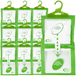 Sicignano | Set 10 Deumidificatori con Appendino 2 in 1, Anti-Umidità e Anti-Odore, Capacità 500 ml, Ideale per Armadi e Ambienti Domestici, Fragranza Aloe Vera