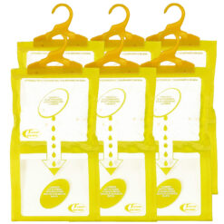 Sicignano | Set 6 Deumidificatori con Appendino 2 in 1, Anti-Umidità e Anti-Odore, Capacità 500 ml, Ideale per Armadi e Ambienti Domestici, Fragranza Vaniglia